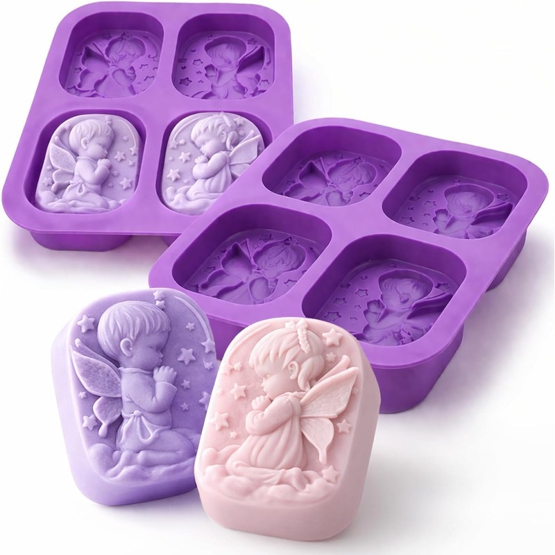 Candle Supplies In Bulk - Angel Silicone Mold For Soap Making