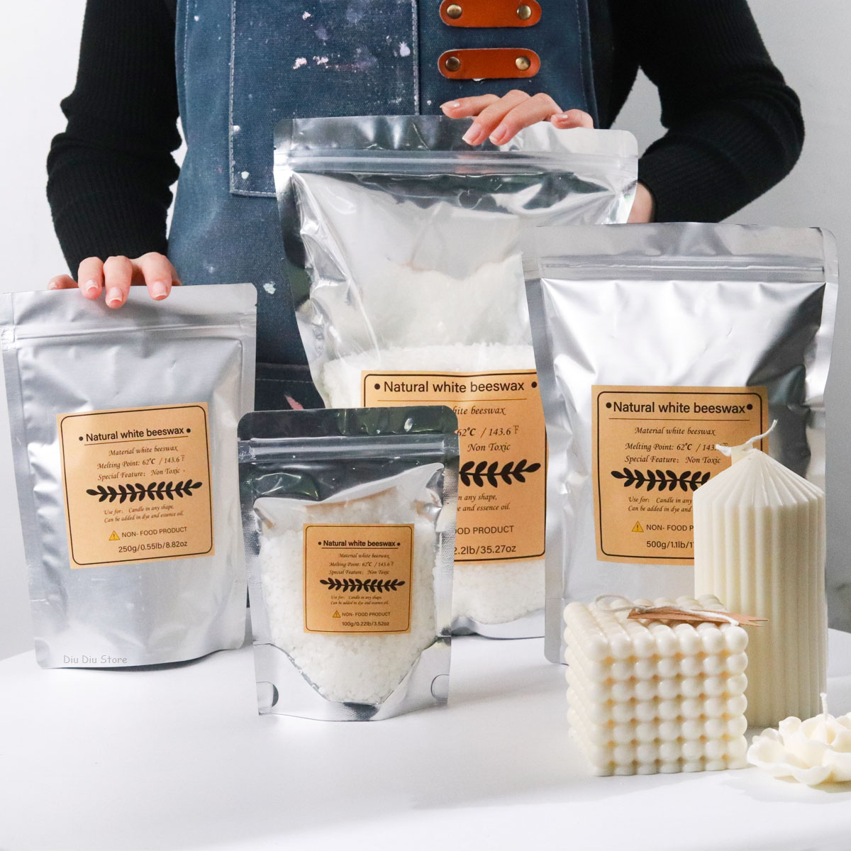 White Beeswax Pure Natural Gra - Candle Supplies Beeswax review and price
