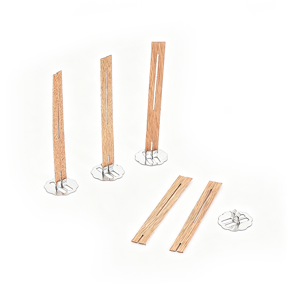 5pcs Natural Slotted Wooden Ca - Candle Supplies Beeswax review and price