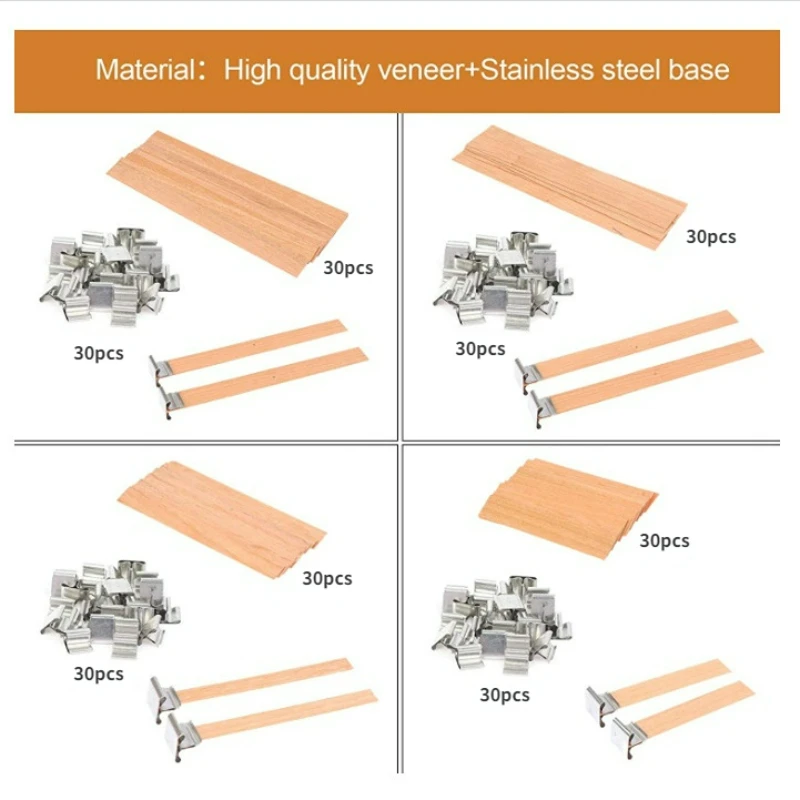 30pcs High Quality Wooden Cand - Candle Supplies Beeswax review and price