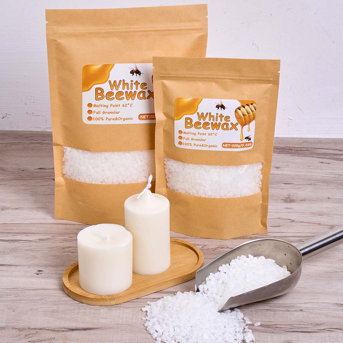 1000g White Beeswax DIY Candle - Candle Supplies Beeswax review and price