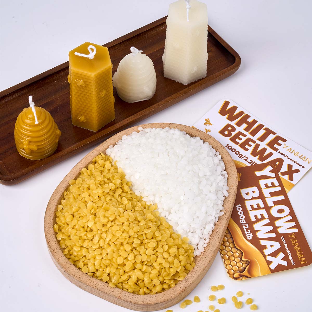 1000g Pure Natural Granular Wh - Candle Supplies Beeswax review and price