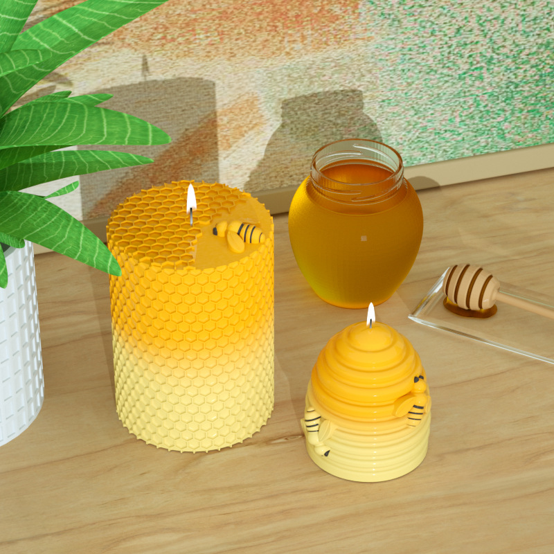 Candle Silicone Mold 3D Bee Ho - Candle Supplies Beeswax review and price