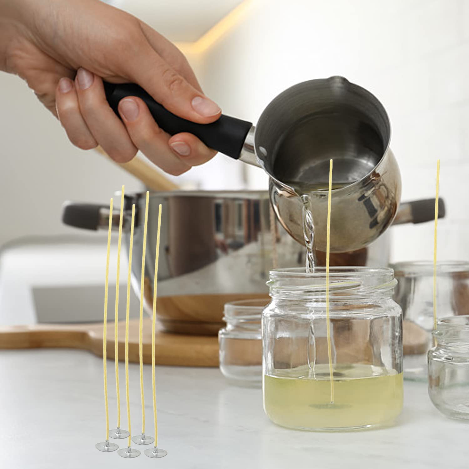100Pcs Beeswax Candle Wicks 9- - Candle Supplies Beeswax review and price