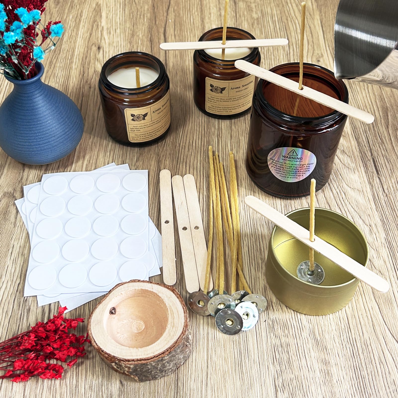 100Pcs Beeswax Candle Wicks 9- - Candle Supplies Beeswax review and price